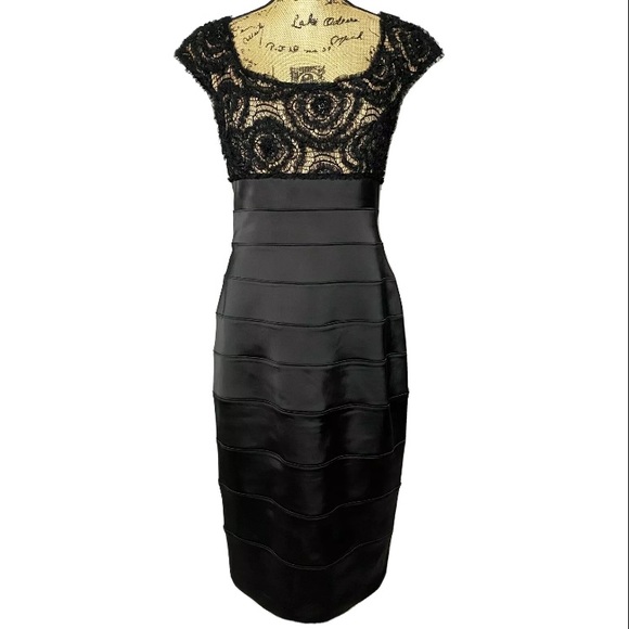 Tadashi Black Lace Sheath Dress - Picture 1 of 10